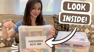 Spring Preschool Busy Bins | Look Inside Our Toddler Busy Bins