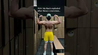 Add these 4 exercises to your next Back Workout!  #fitness #motivation #backworkout #bodybuilding