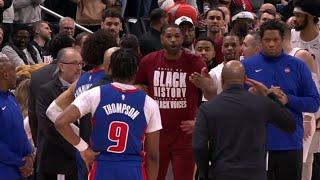 Tristan Thompson ATTACKS Pistons after Jarrett Allen DECKS Thompson!