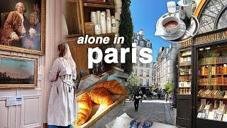 48 hours in paris alone  cute cafes, bookstores, museums, solo travel vlog