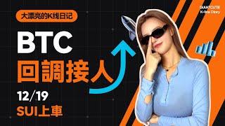 BTC 倒車接人？牛市黑馬SUI何時上車？#eth   #比特幣 #以太坊   #btc  #meme #加密货币    #cpi #sui #特朗普 丨12.19丨大漂亮的K線日記 丨