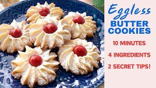 Easy Beginner's recipe in 5 minutes! Melt in your mouth Butter Cookies.