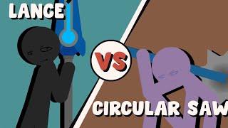 Supreme Duelist Stickman Animation: Lance vs Circular Saw