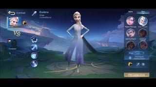 Eudora Skin Elsa Frozen | Mobile Legends Bang Bang