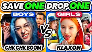 GIRLS vs BOYS: Save One, Drop One   Kpop Songs Edition - KPOP QUIZ 2024