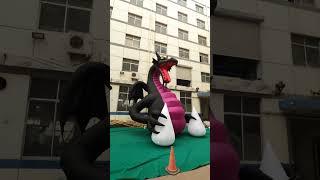 20ft High Giant #Inflatable Balloon Fire #Dragon Dino For #Nightclub or City Parade Decoration