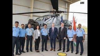 Watch: IAF receives its first Apache Guardian attack helicopter