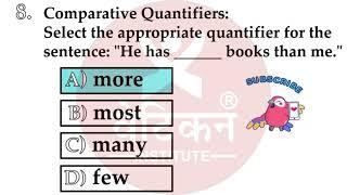 Quantifiers Quiz | A few, Little, Many, Much, Any... | Eng Grammar Mixed test