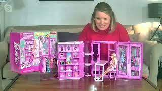 Barbie Dream Closet With Barbie Doll and Accessories on QVC