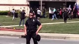 Police protect KKK at staged rally in Rome, Georgia