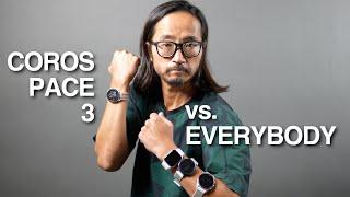 Coros Pace 3 vs Garmin 255, Apple Watch SE, Polar Pace Pro, and Coros Pace 2