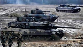 3 Minutes Ago! 9 Leopard 2A6s newly arrived from Germany were ambushed by Russian T-90s