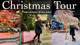 Christmas & New Year Decoration (Streets & Malls) | Finland Christmas Decoration | 4K