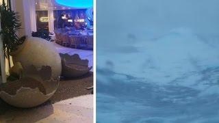 Royal Caribbean Cruise Ship Gets Caught in Winter Storm