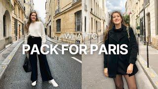 WHAT TO WEAR FOR YOUR FALL / WINTER TRIP TO PARIS | what to pack for Paris (carry-on friendly)