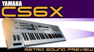 Retro Synthesizer Sound Demo / Preview : Yamaha CS6x