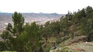 Dirt biking above Cusco Peru