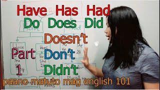 Basic English Grammar: HAVE, HAS, DON’T HAVE, DOESN’T HAVE, DIDN'T HAVE-paano matuto mag english 101