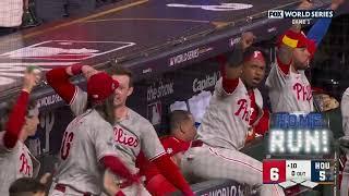 J.T. Realmuto gives the Phillies the lead in Game 1 of the World Series!