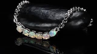 Opal Tennis Bracelet, Opal Bracelet, October Birthstone Jewelry