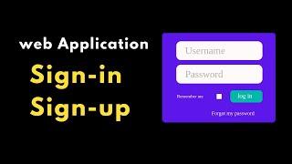 A web Application ( Sign-in / Sign-up ) with Hackway