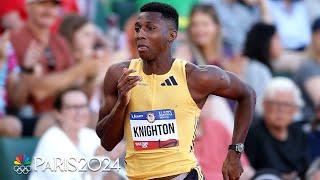 Erriyon Knighton EXPLODES for 19.92 in 200m semis at Trials | NBC Sports