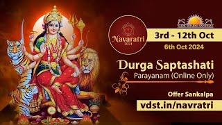 Navratri Day 4 - Durga Saptashati Parayan | 6 Oct 2024 | Live From VDS Bangalore Ashram