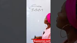 Exponential math question #mathshorts #maths #matholympiad