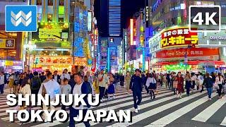 [4K] SHINJUKU NIGHTLIFE in Tokyo Japan  2024 Kabukicho Virtual Walking Tour Vlog & Travel Guide