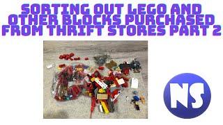 Sorting out Lego Thrift Store Finds and Describing the Other Brands of Blocks I Usually Find