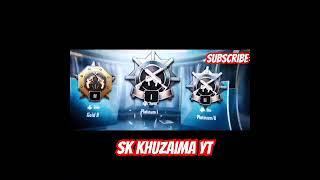 CONQUEROR REWARDS COLLECT  |PUBG MOBILE BGMI |SK KHUZAIMA YT (support please  ️)