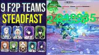 9 F2P Teams Vs Maguu Kenki : Steadfast Level | Day 1 Feast of Pursuit | Genshin impact