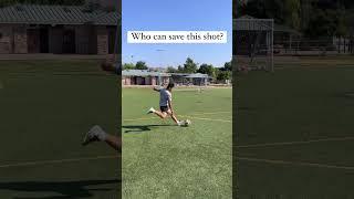 Don't tell me you can save this shot #soccertraining #soccerskills #golazos️