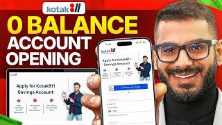 Kotak Mahindra Bank Open Account Zero Balance | Best Zero Balance Bank Account