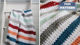 Finishing a Blanket is EASY with This ONE Trick! + Free Crochet Blanket Pattern