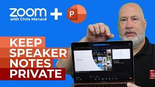 Zoom - View Speaker Notes When Presenting PowerPoint | Presenter View
