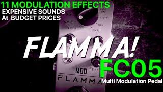 FLAMMA FC05 -Multi Modulation Pedal -  11 Modulation Effects