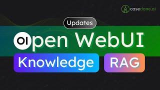 Open WebUI, RAG, Knowledge, Sentence Transformers, Embeddings models, Re-ranking models