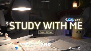 2-HOUR STUDY WITH ME | Calm Piano , Rain Sounds ️| Pomodoro 25-5 | Maono PD100X Microphone