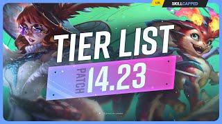 NEW TIER LIST for PATCH 14.23 - League of Legends