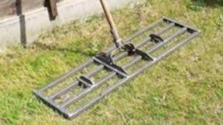 lawn level rake homemade #DIY #lawn #level #rake