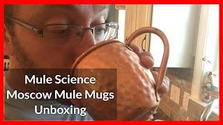 Mule Science Handcrafted 100% Copper Moscow Mule Cup Set by Advanced Mixology Unboxing