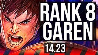 GAREN vs GNAR (TOP) | 5/0/8, Rank 8 Garen, 600+ games | KR Grandmaster | 14.23