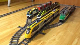 Epic LEGO Train Yard Operations  | 4 Trains in Action!