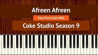 How To Play "Afreen Afreen” (Easy) from Coke Studio Season 9 | Bollypiano Tutorial