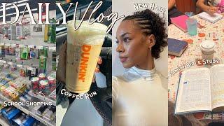 DAILY VLOG: School Shopping, New Hair At Home, Packaging Orders, Family Bible Study & More!