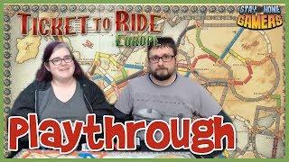 2 Player Ticket to Ride Europe Playthrough