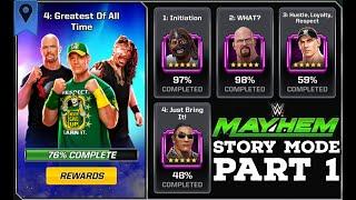 WWE Mayhem - Part 1  2022 Story Mode Greatest Of All Time #gamingchannel #trending #gamingvideo