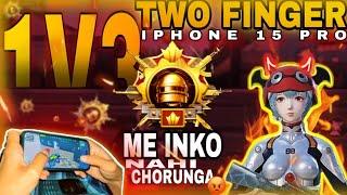 DAY 7️HUM SE PANGA NOT CHANGA |TWO FINGER IPHONE 15 PRO HANDCAM PUBGMOBILE