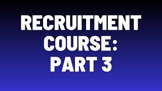 Recruitment Agency Course Part 3 - Setting Up Your Agency